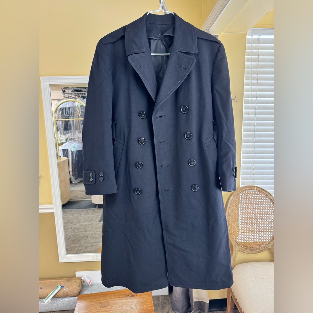 U.S. Navy Double-Breasted Trench Coat